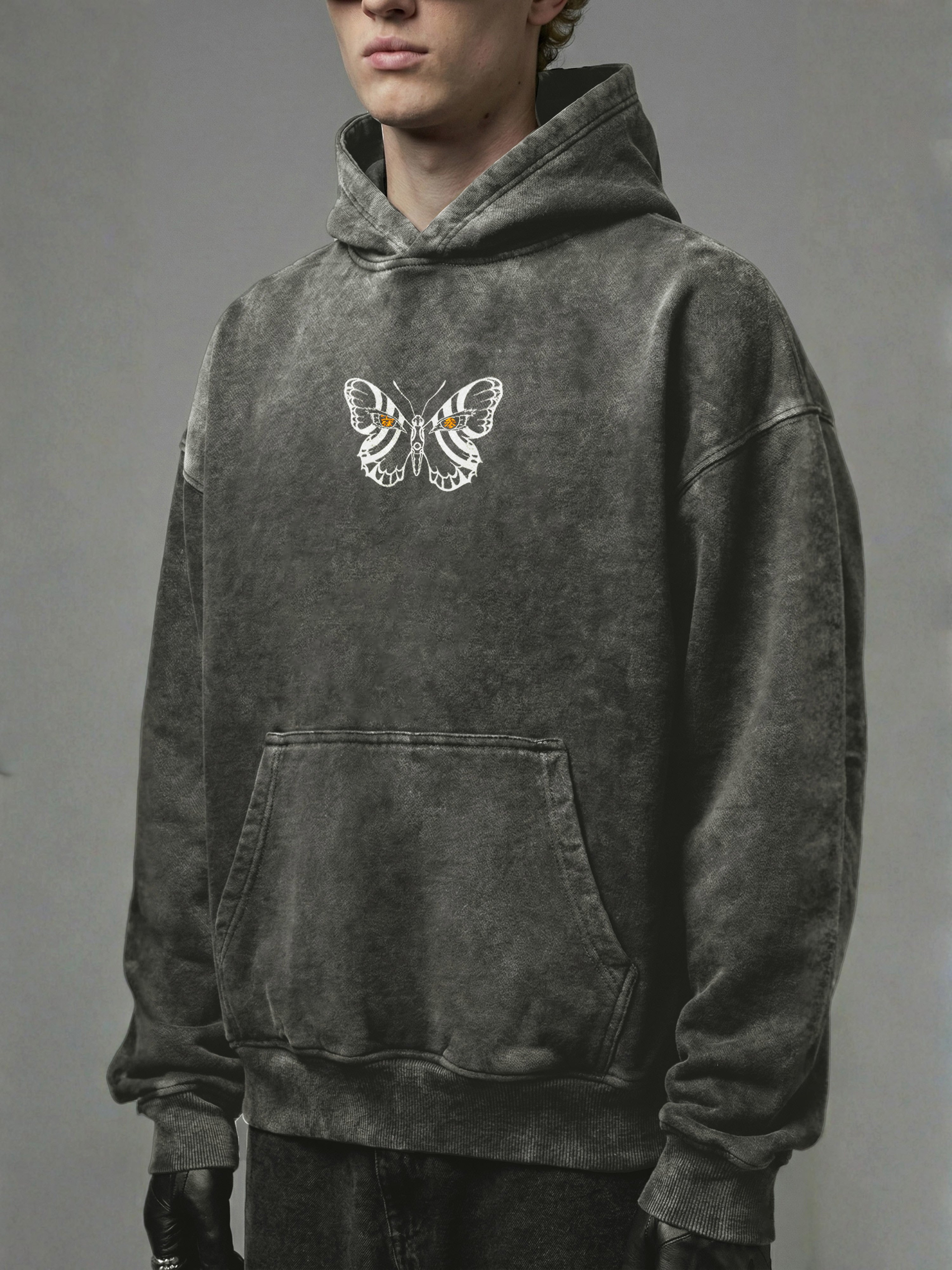 Akaza - Demon Slayer - Acid Washed Hoodie