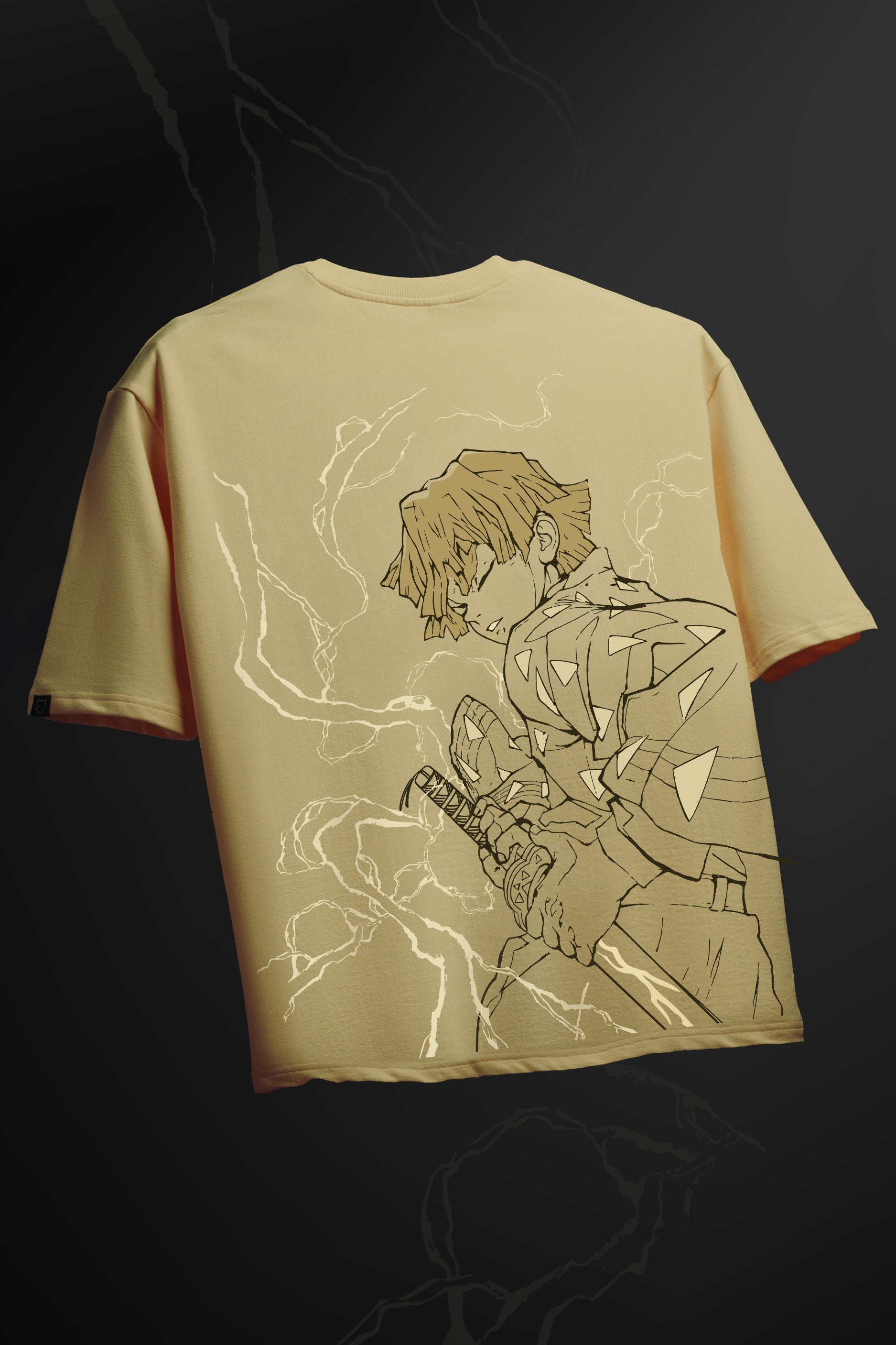 Zenitsu Thunder Breathing - Demon Slayer - Oversized Tshirt