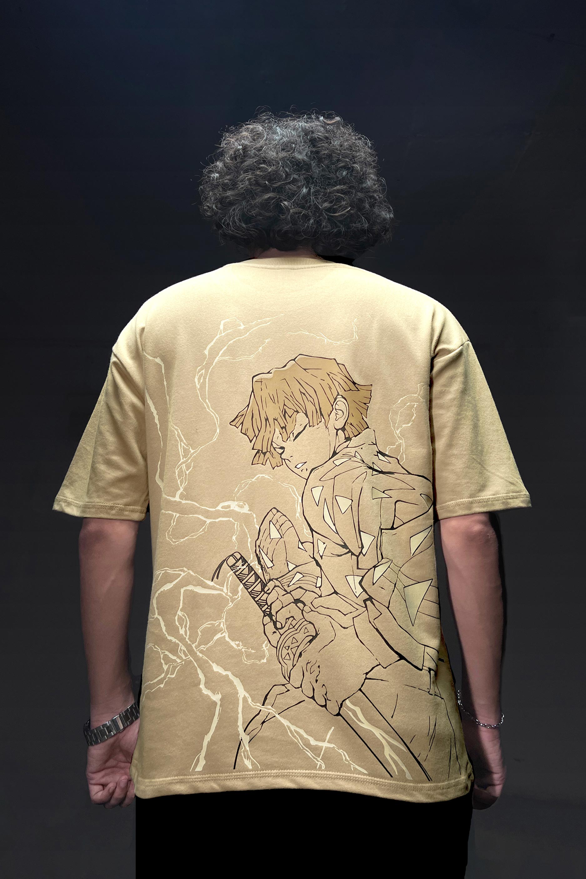 Zenitsu Thunder Breathing - Demon Slayer - Oversized Tshirt