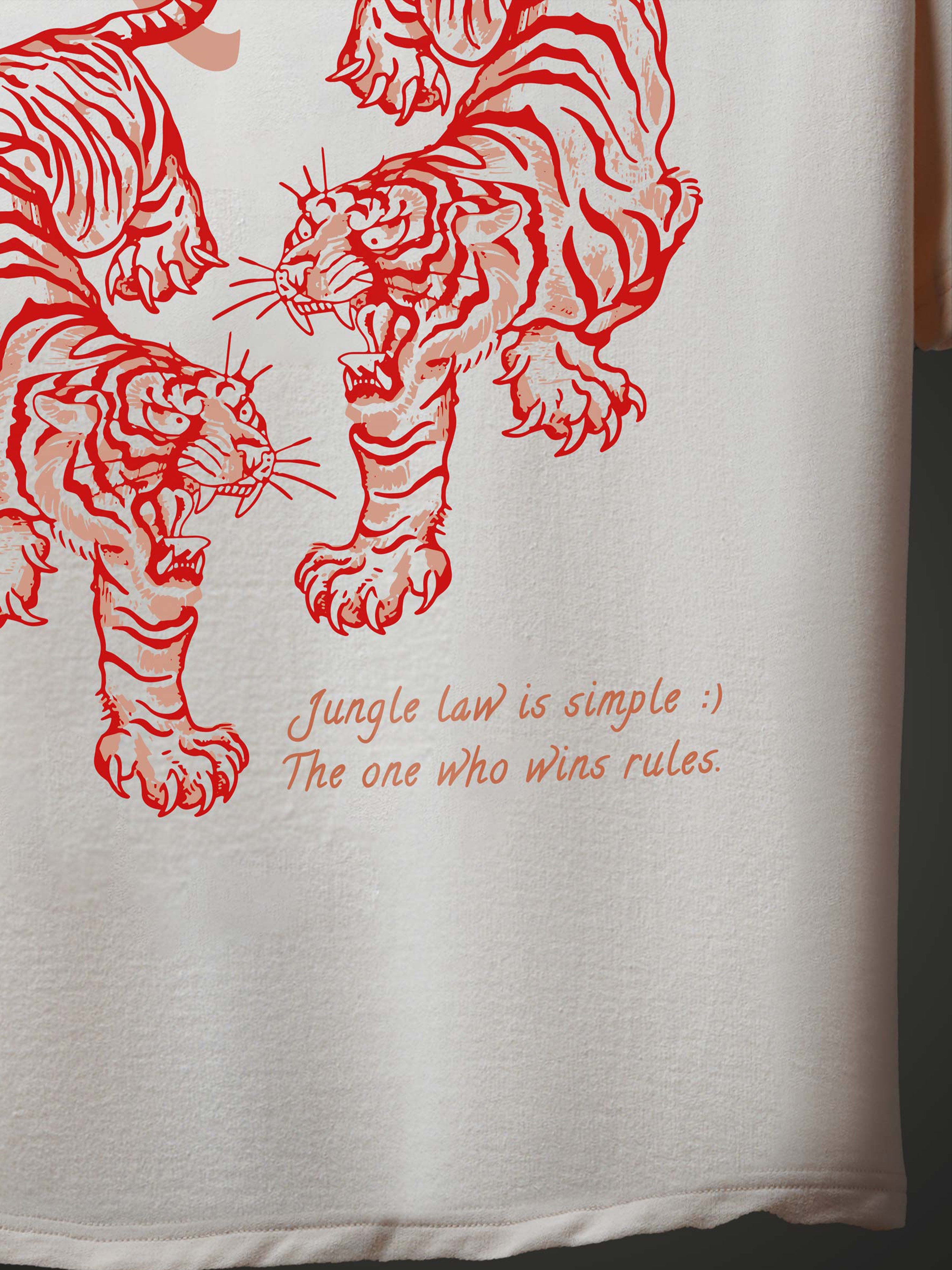 Tiger Twins - Oversized Tshirt - OMNIVERSE©