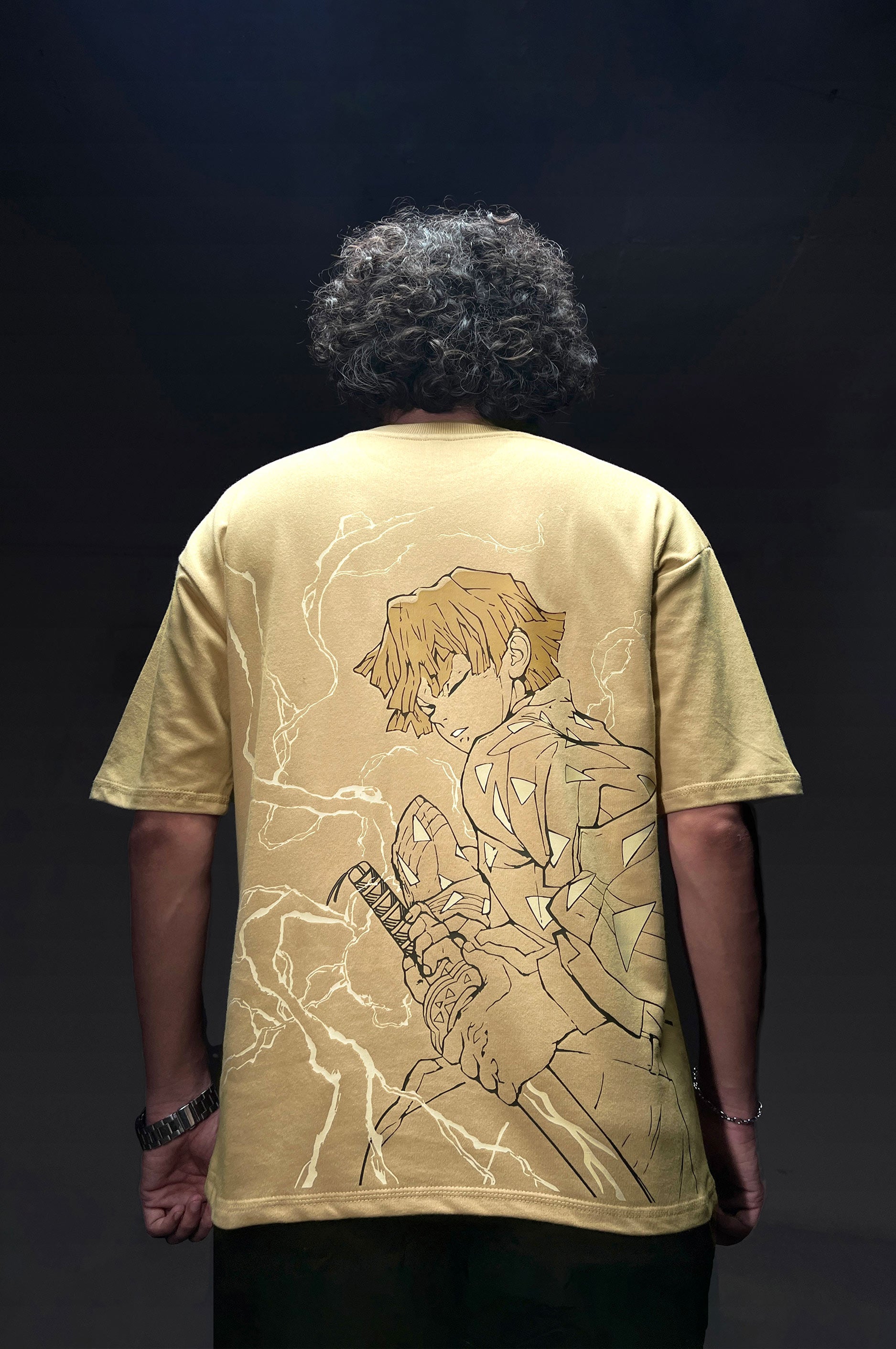 Zenitsu Thunder Breathing - Demon Slayer - Oversized Tshirt