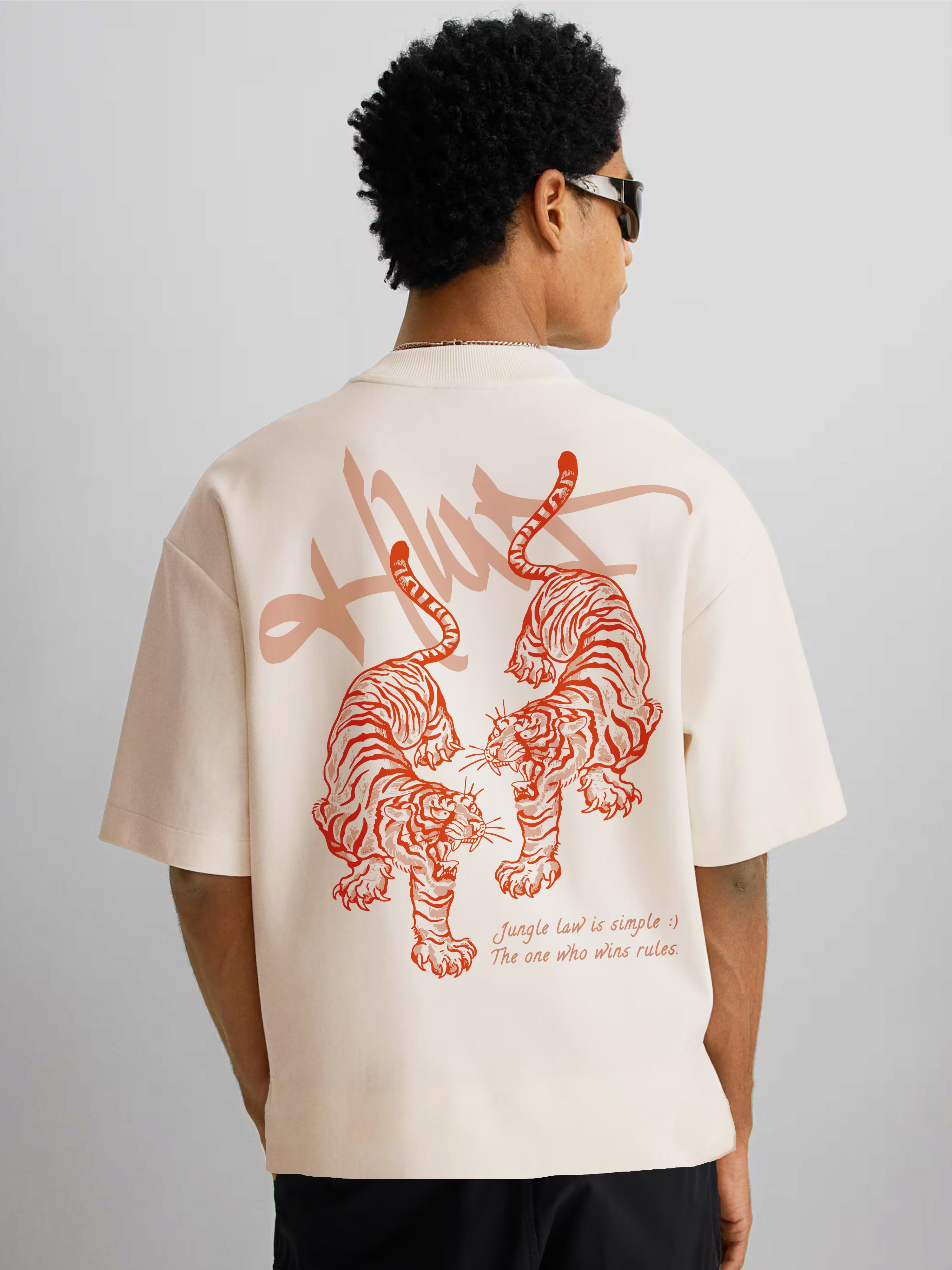 Tiger Twins - Oversized Tshirt - OMNIVERSE©