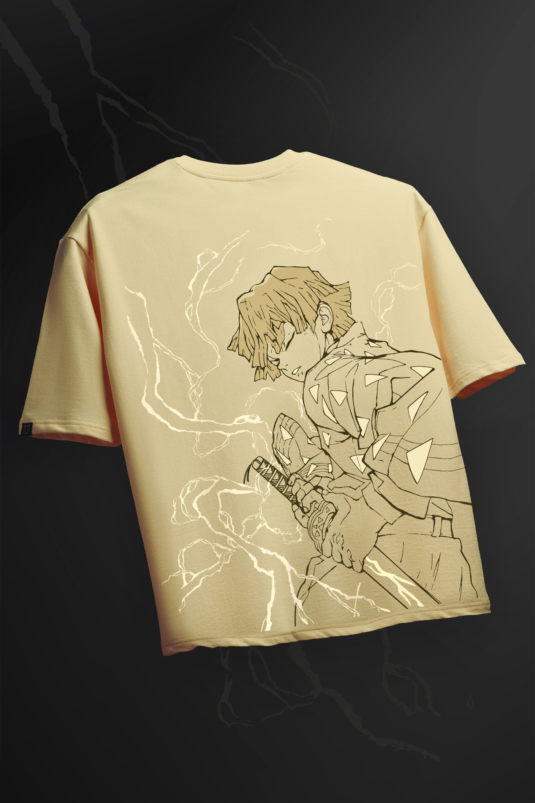 Zenitsu Thunder Breathing - Demon Slayer - Oversized Tshirt